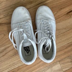 Vans White Platform Sneakers